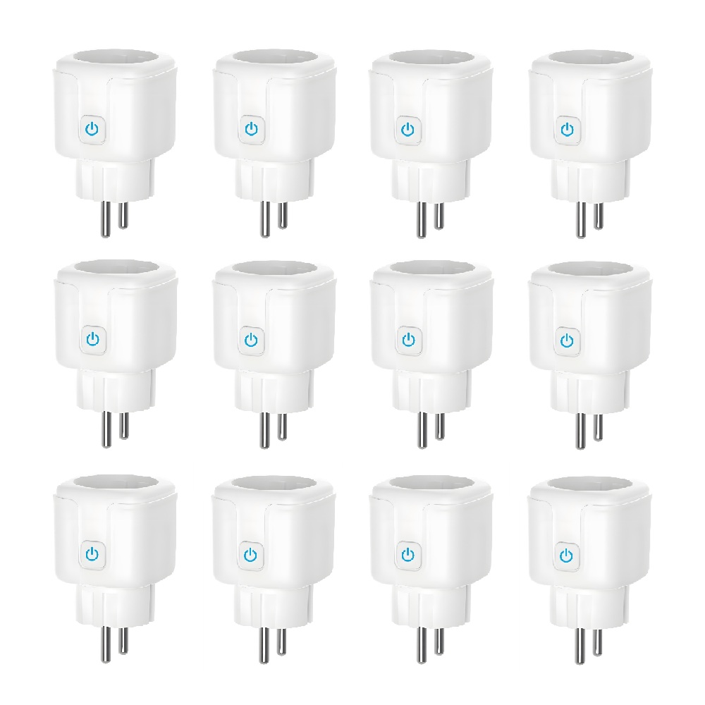 12 pak WiFi smart plug 16A 220V Qsmart 12 pak 16A WiFi Smart Plugs med energimåler