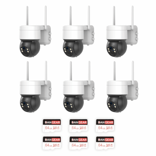 4MP WiFi PTZ overvågningskamera med autotracking mega pakke