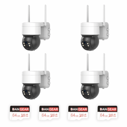 4MP WiFi PTZ overvågningskamera med autotracking stor pakke