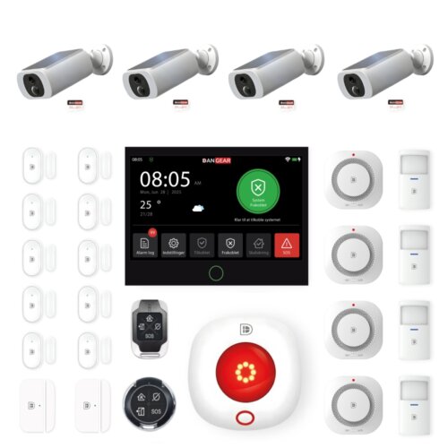 4MP 4G PTZ overvågningskamera med batteri og solcelle