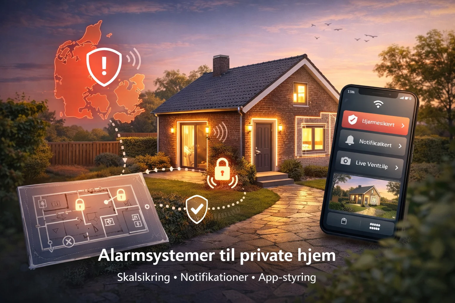Alarmsystemer til private hjem