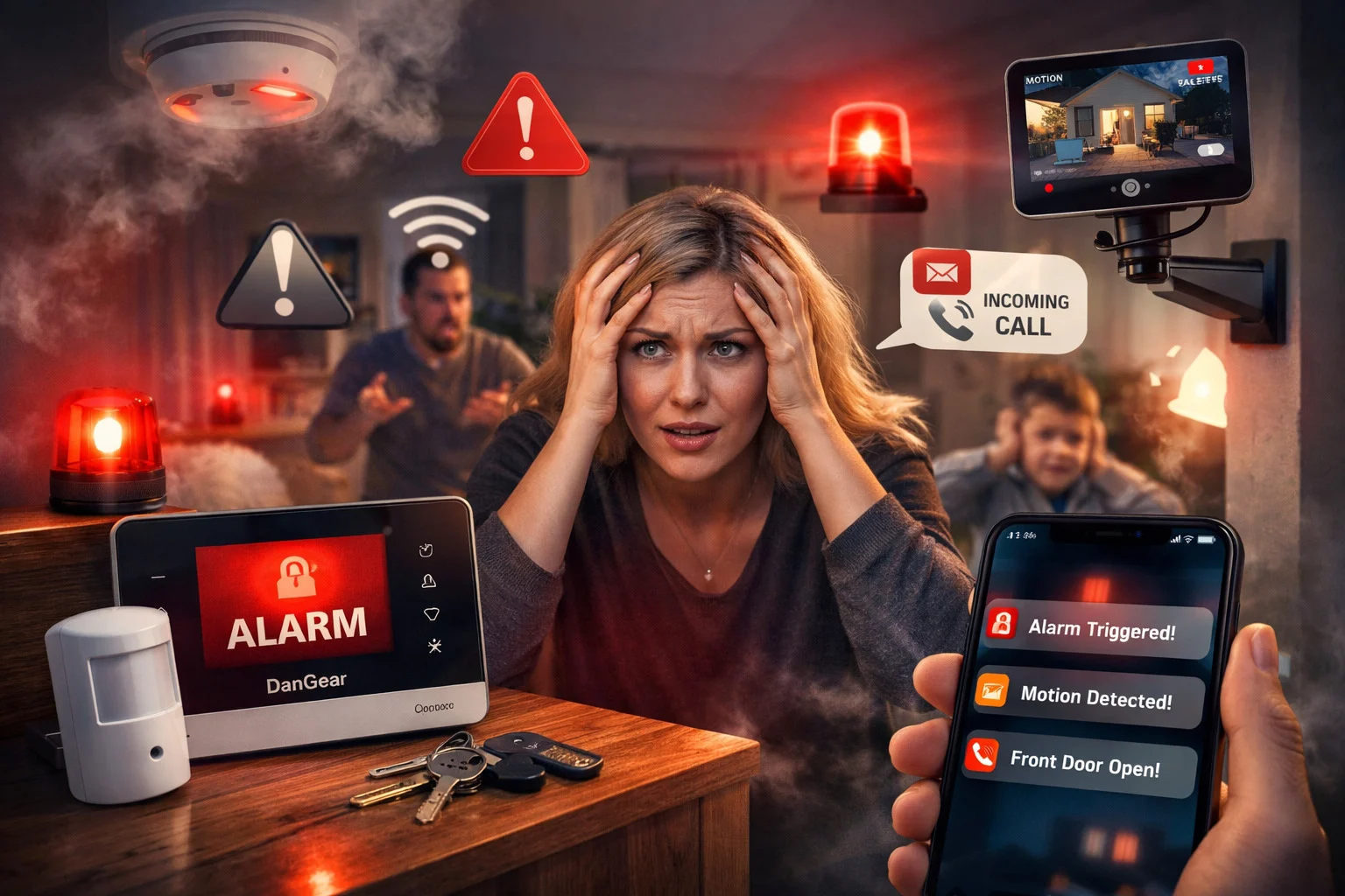 Sikken voldsom trængsel og alarm