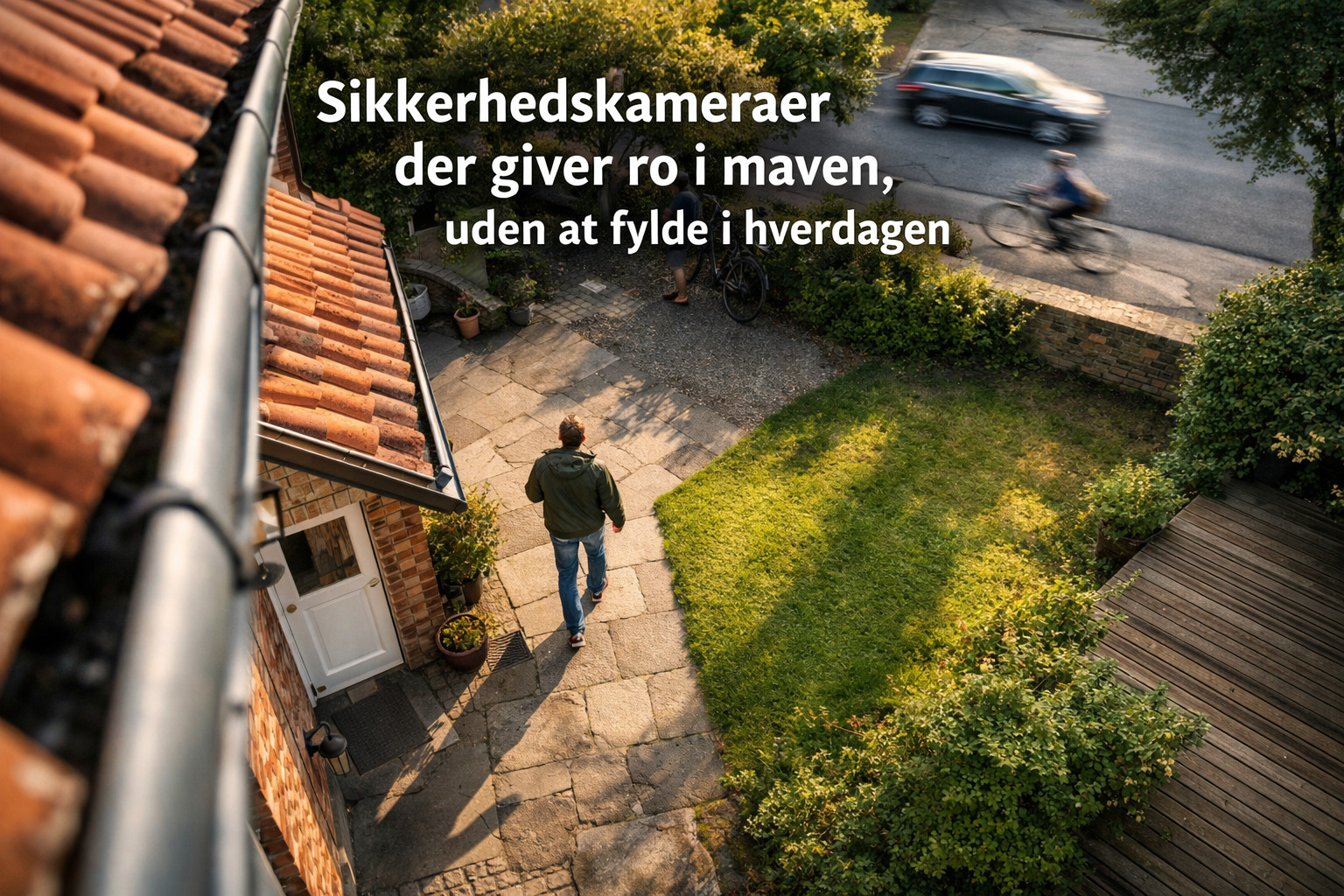 billede der viser en mand set for oven via sikkerhedskameraer