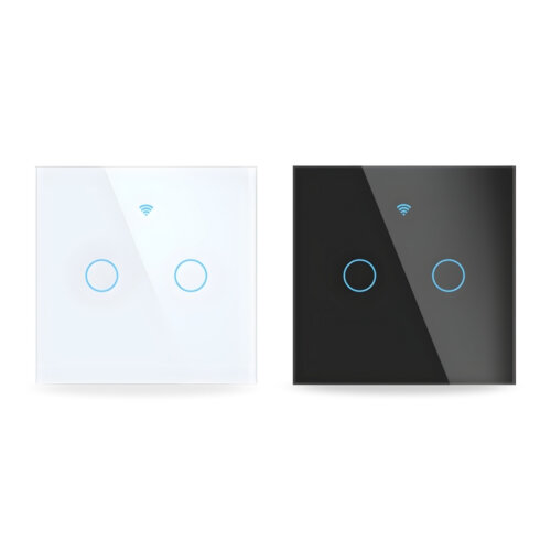 WiFi lyskontakt med touch 2 zoner