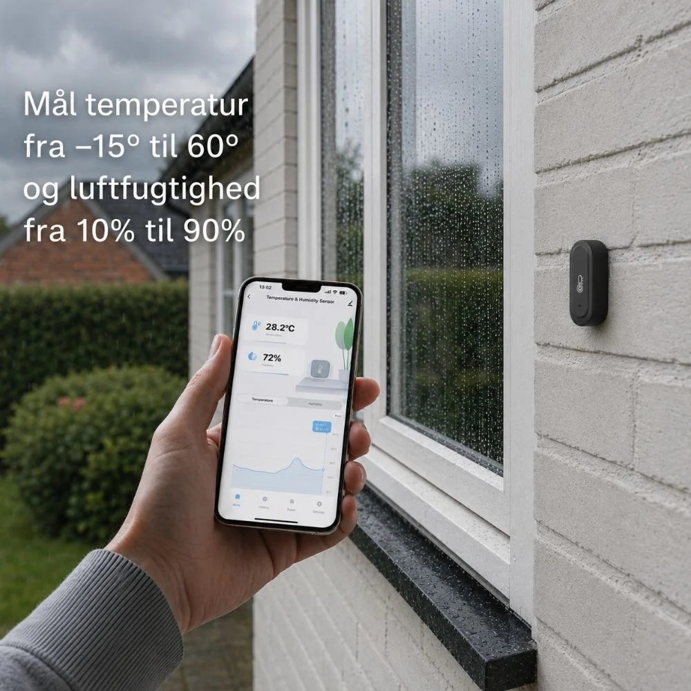 Termometer og fugtighedssensor målinger