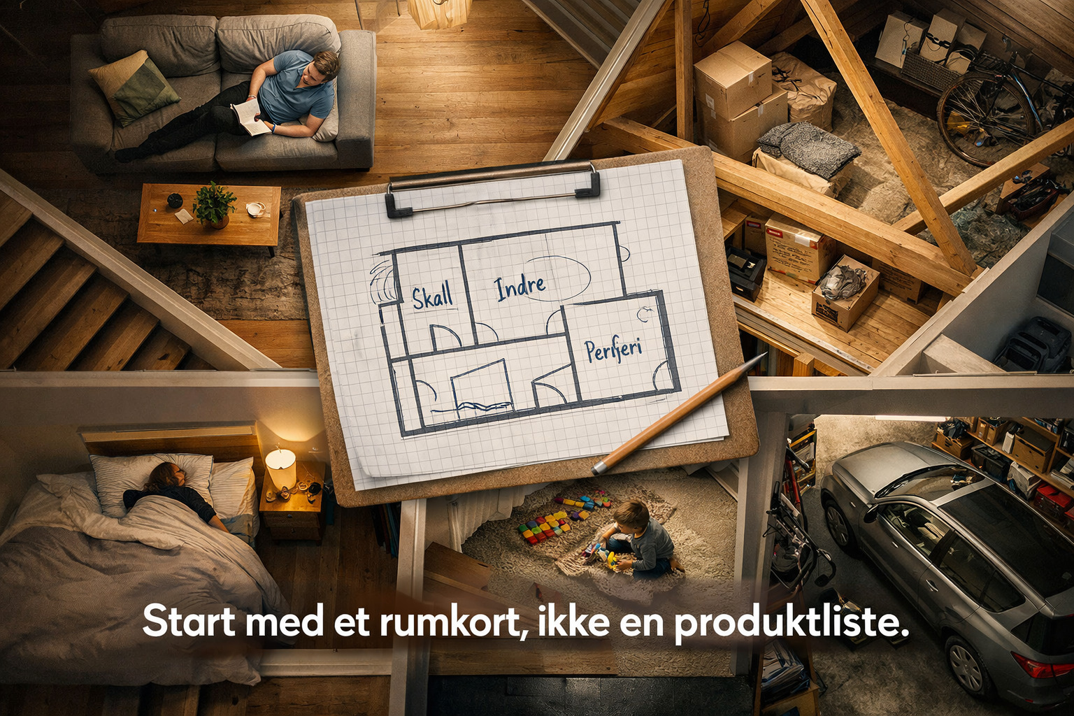 billede der viser et rumkort som kan hjælpe med valg af bevægelsessensore