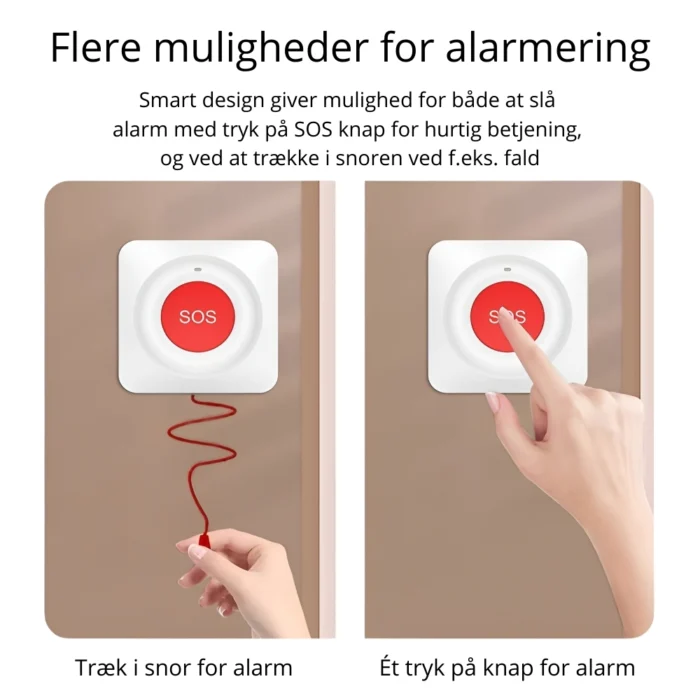 WiFi SOS alarm knap med træksnor - Billede 4
