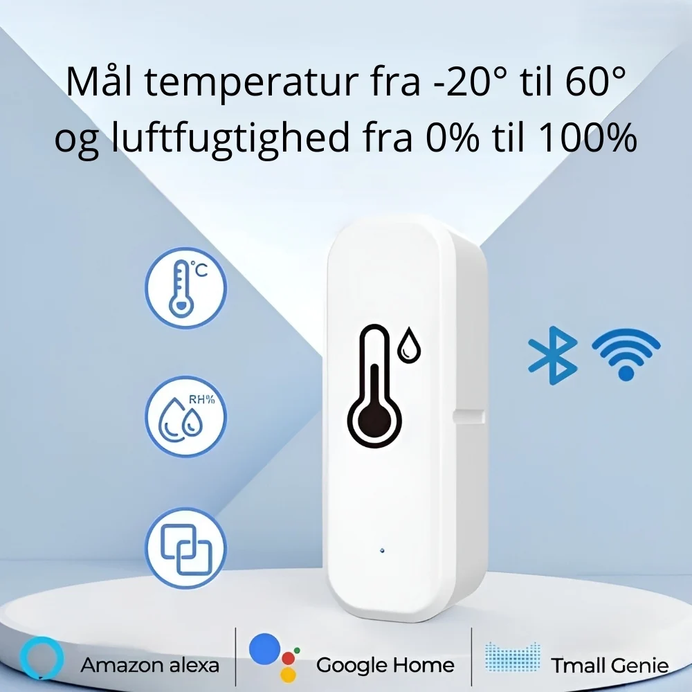 Smart WiFi termometer og fugtighedsmåler