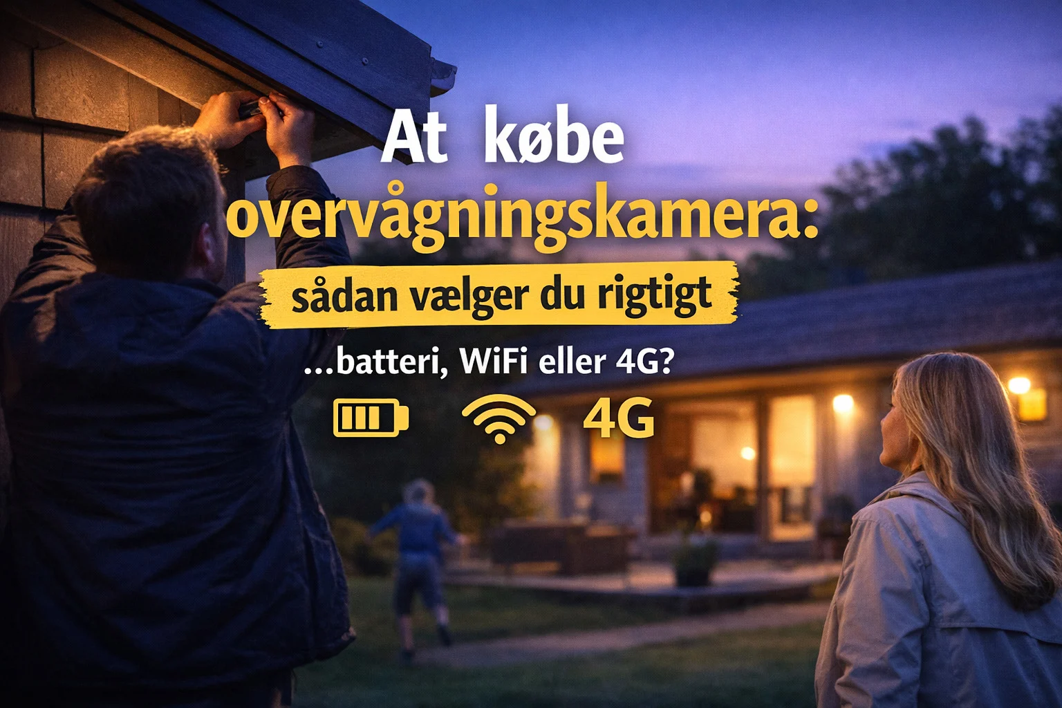 billeder viser overvågning ved privat hjem med omhandler At købe overvågningskamera