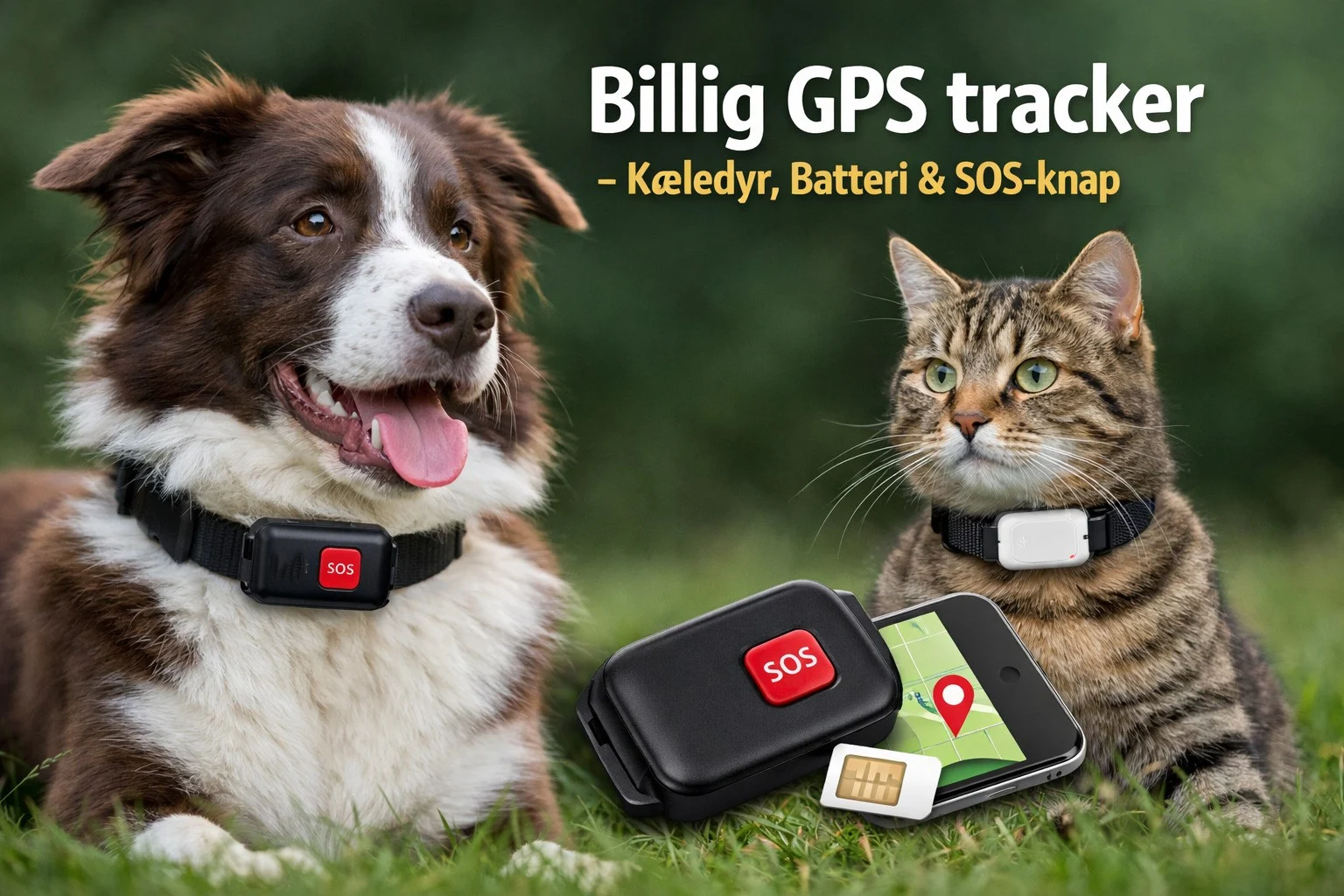 billedet viser kæledyr med billig gps tracker