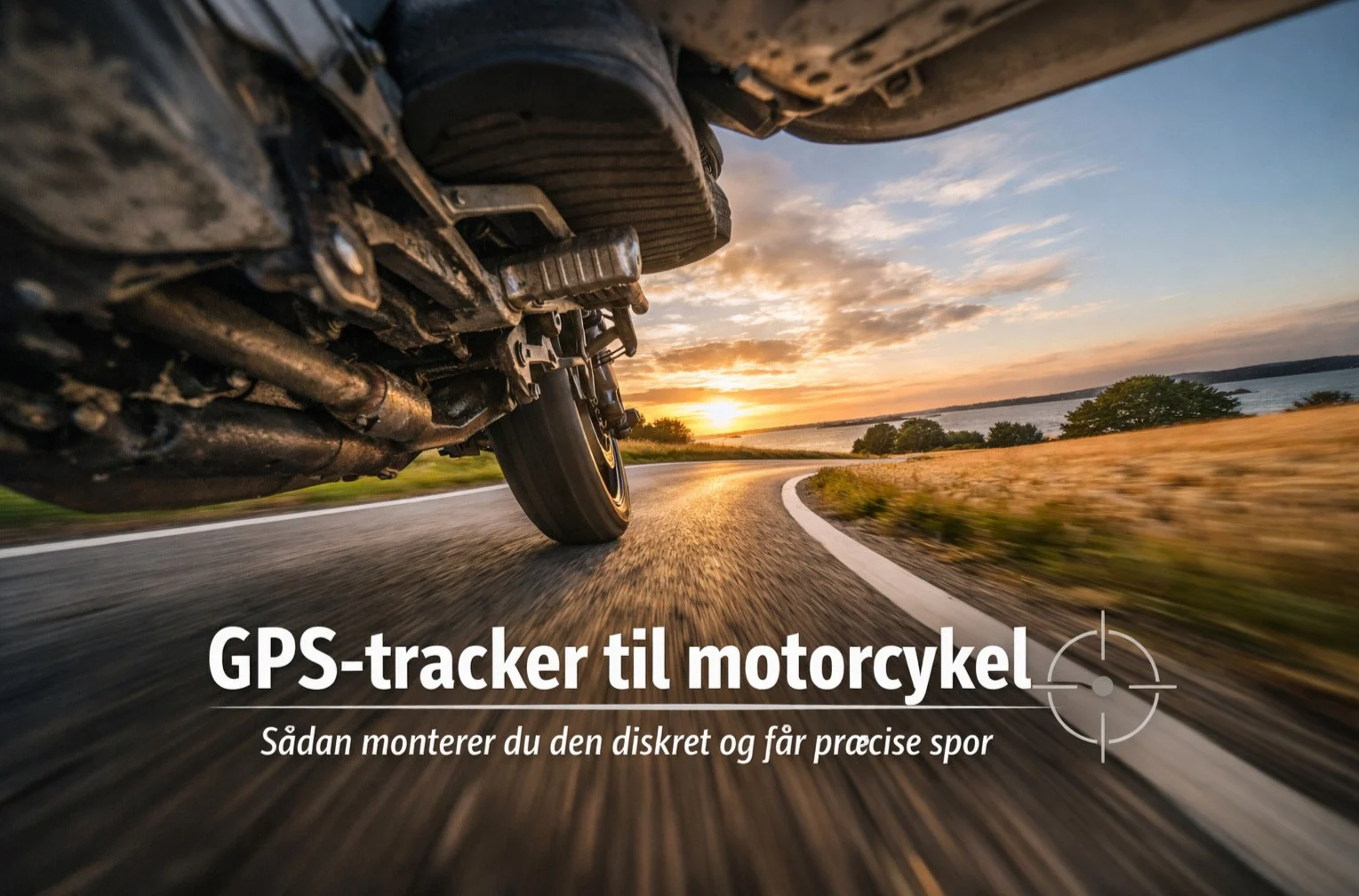 billedet viser en Gps tracker motorcykel med tekst og bevægelse
