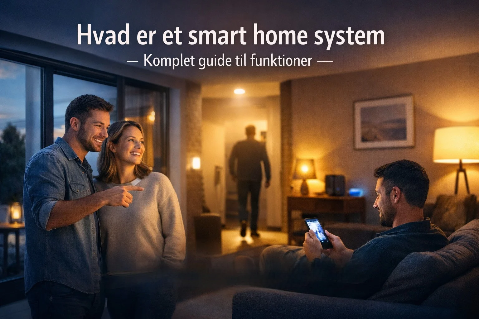billedet omhandler en guide til hvad er et smart home system