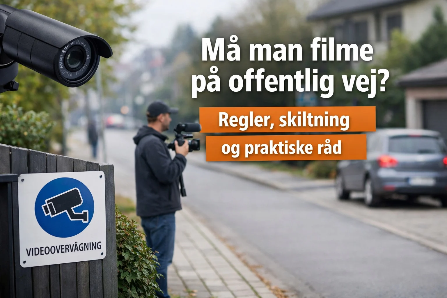 billedet omhandler Må man filme på offentlig vej