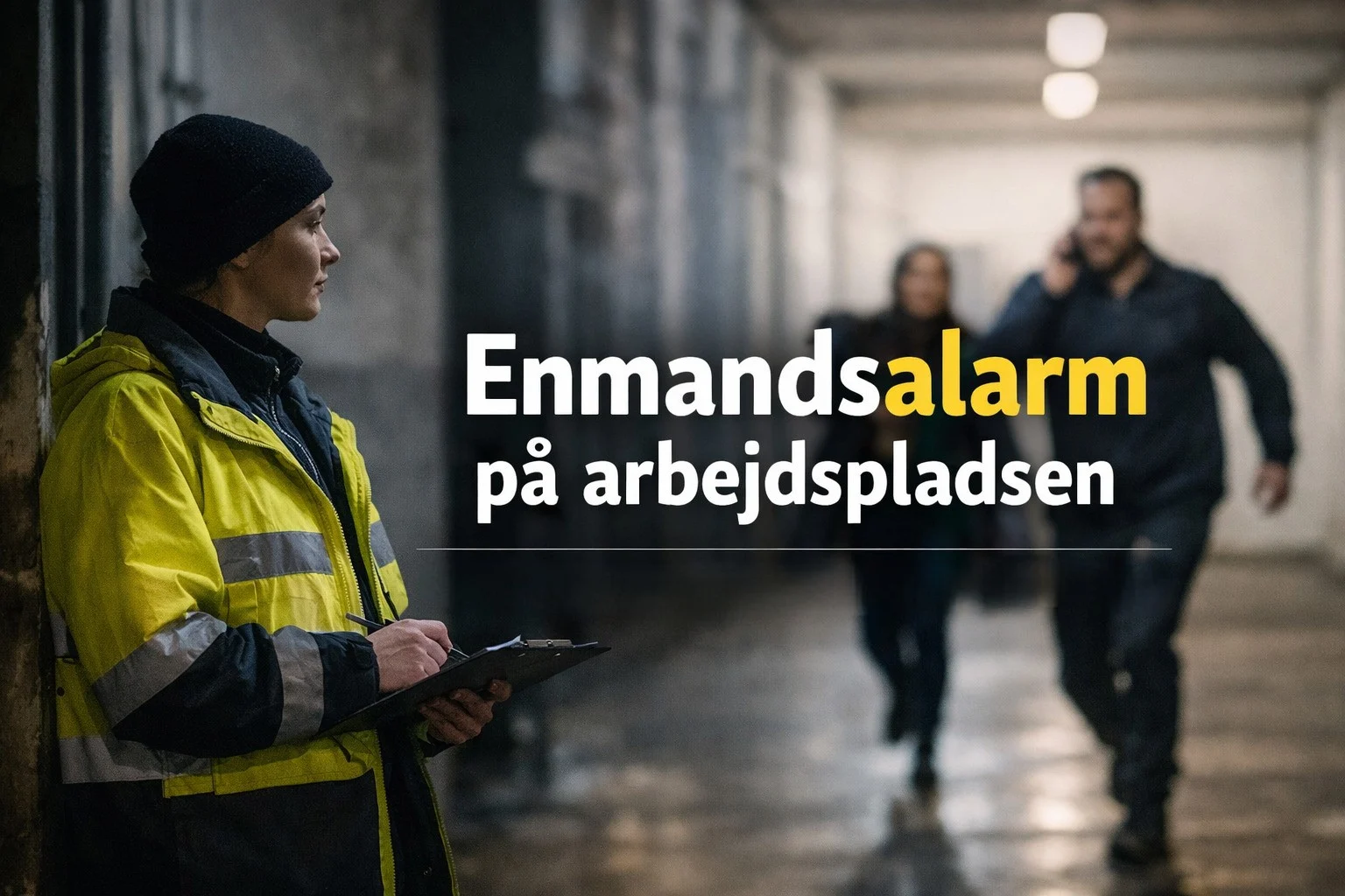 billedet viser medarbejdere på arbejdsplads og omhandler medarbejderalarm