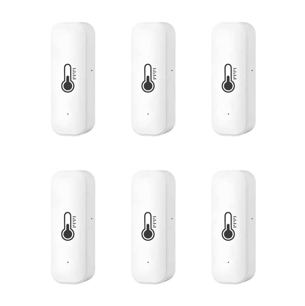 6 pak smart indendørs WiFi termometer og fugtighedssensor