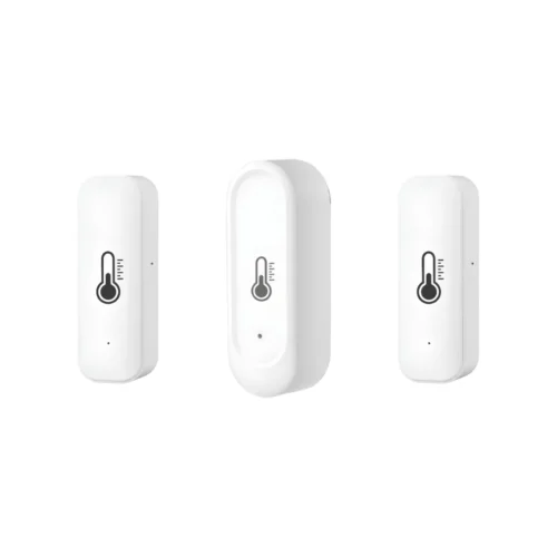 billedet viser en 3 pak udendørs og indendørs WiFi termometer og fugtighedssensor