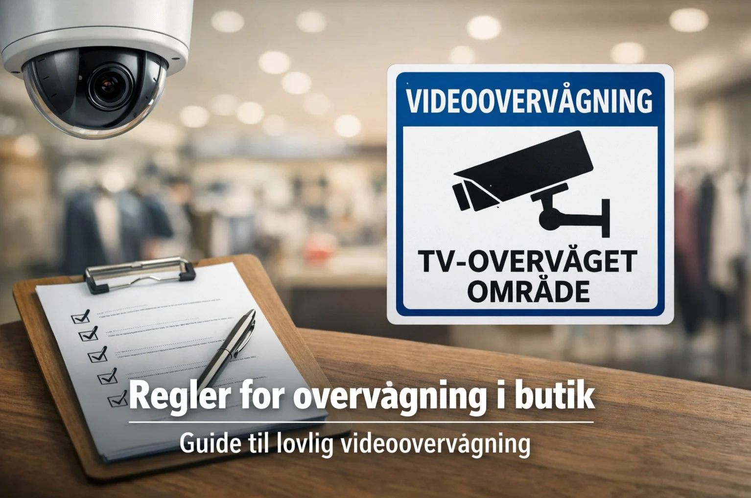 billedet omhandler Regler for butiksovervågning