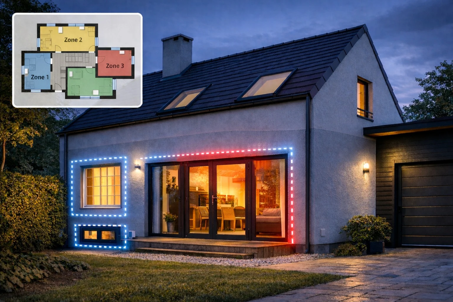 billedet viser skalsikring af hjemmet