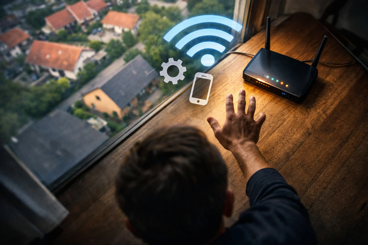 billedet viser en person i gang med Smart switch fejlfinding