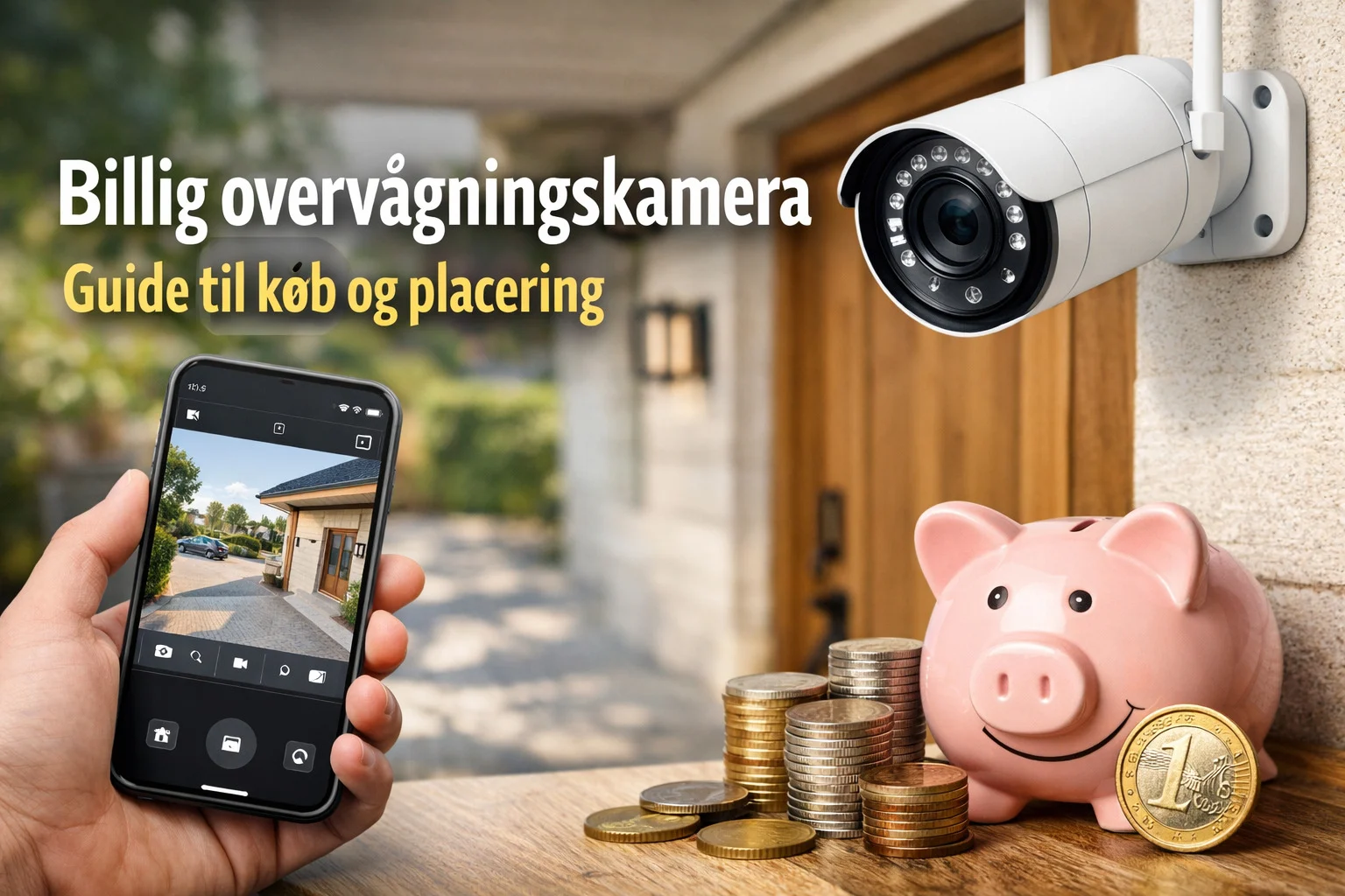 billedet viser billig overvågningskamera