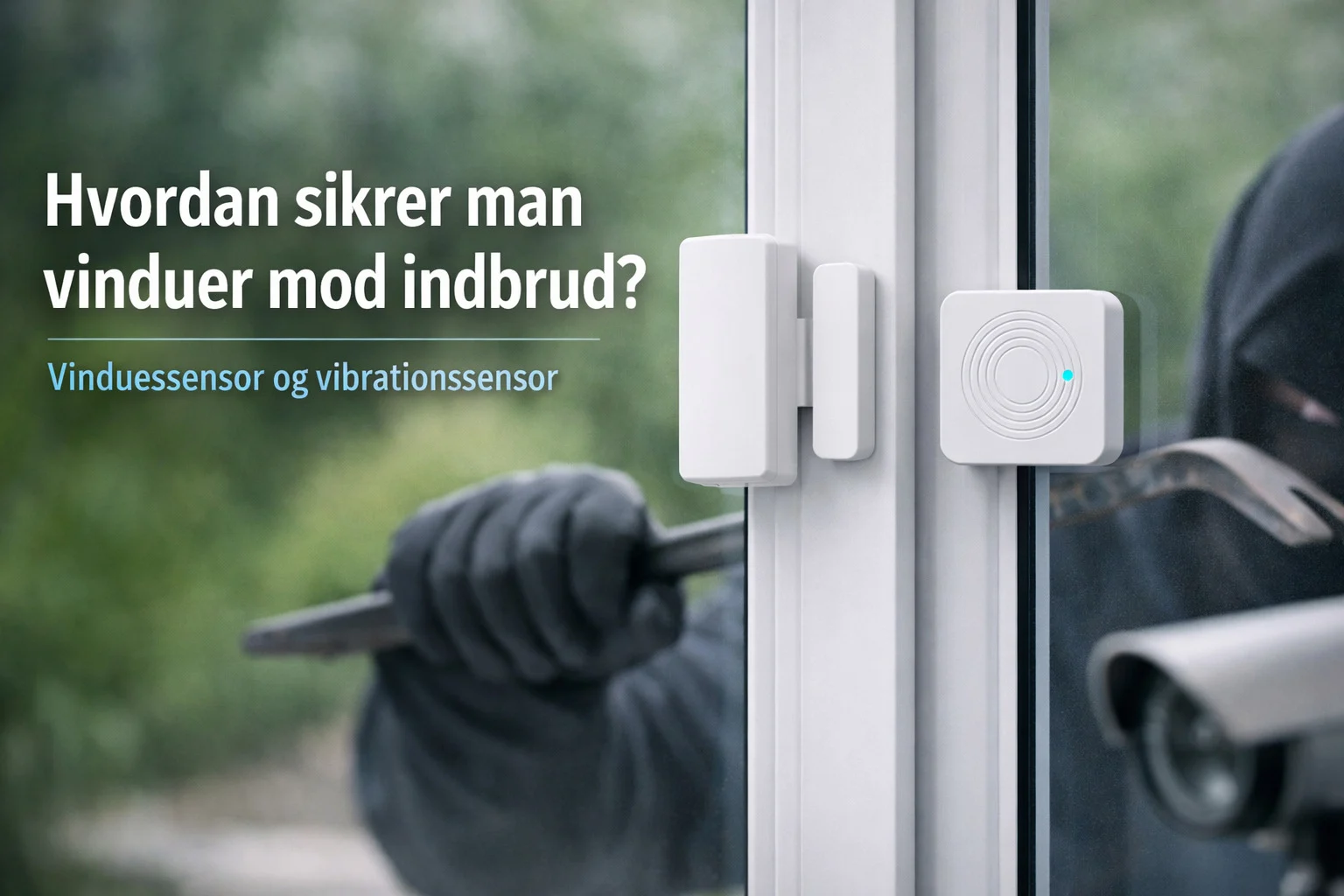 billedet viser hvordan sikrer man vinduer mod indbrud