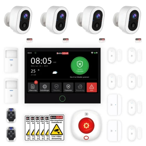DanGear PREMIUM Alarmsystem +250m2