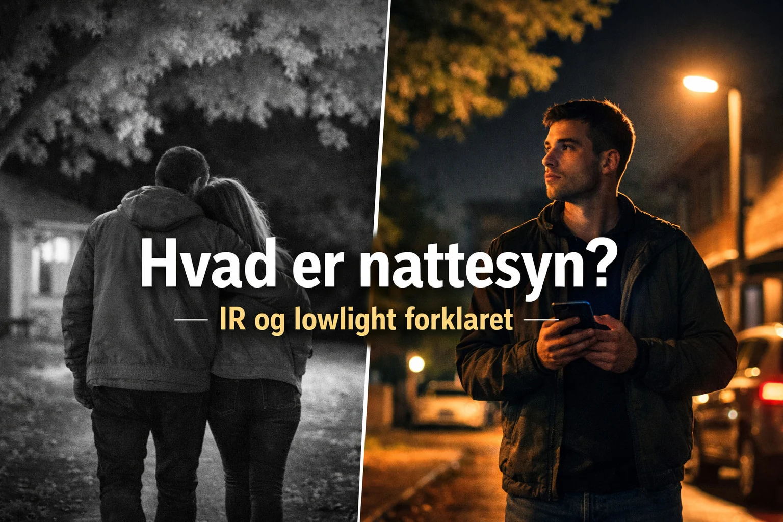 billedet viser nightvision på kamera og omhandler "hvad er nattesyn"