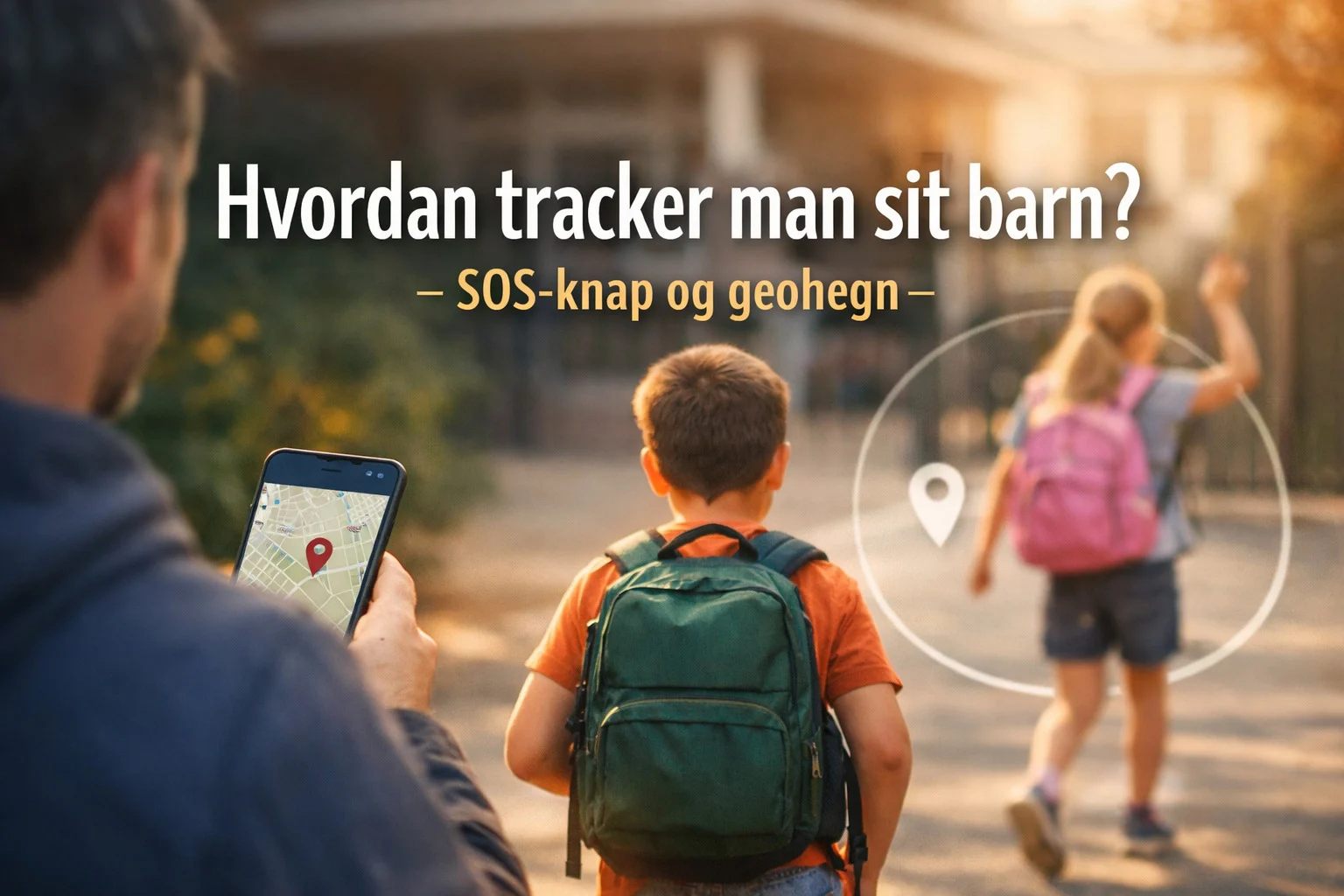 billedet viser gps tracker til børn og omhandler "Hvordan tracker man sit barn"