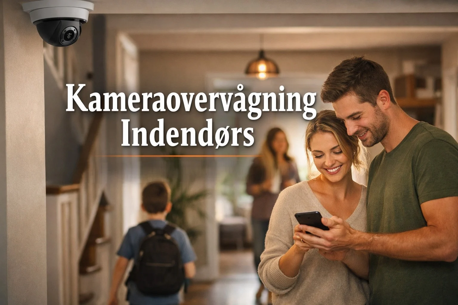 billedet viser privat overvågning og omhandler kamera overvågning indendørs