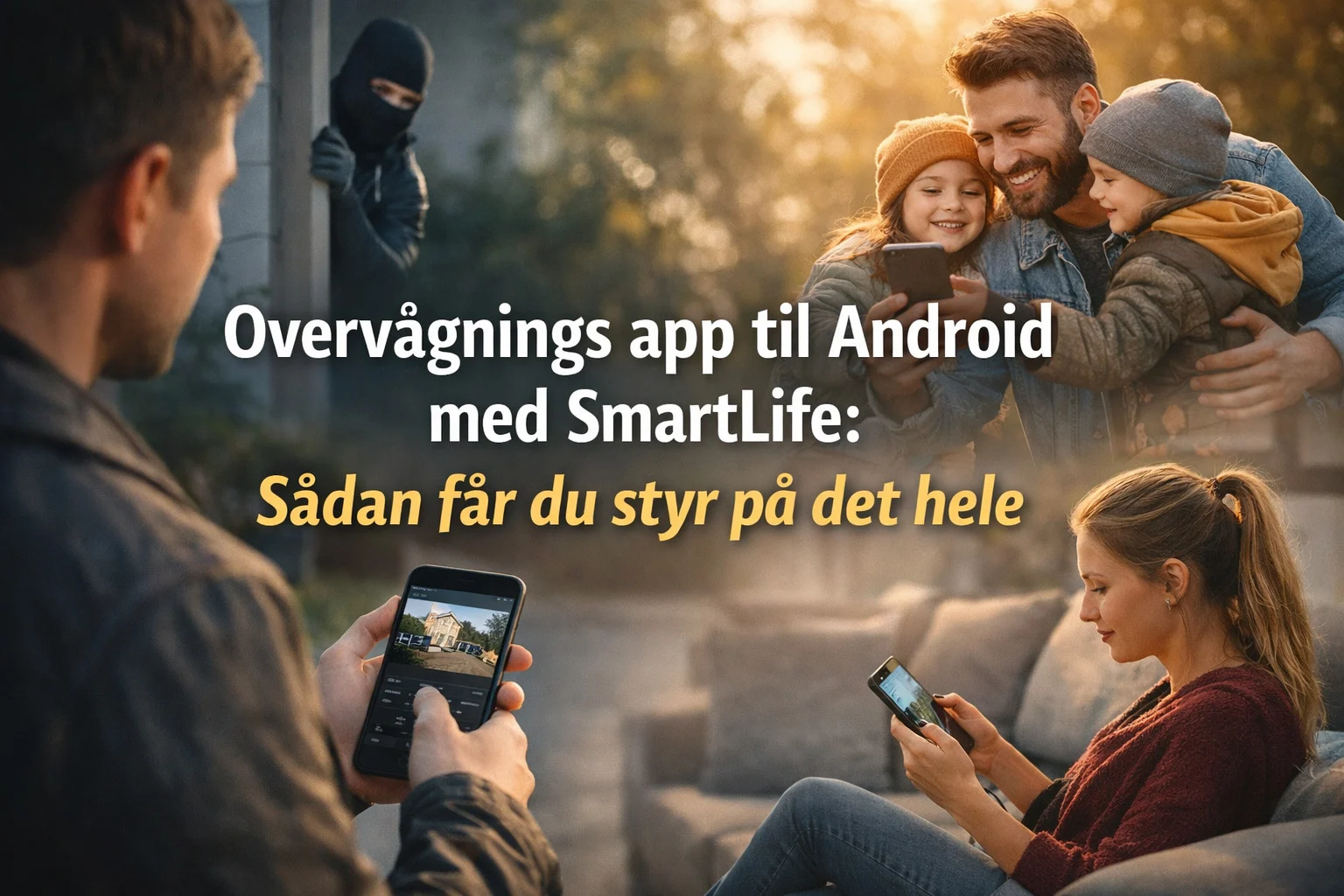 billedet viser smartphone app Overvågnings app til Android