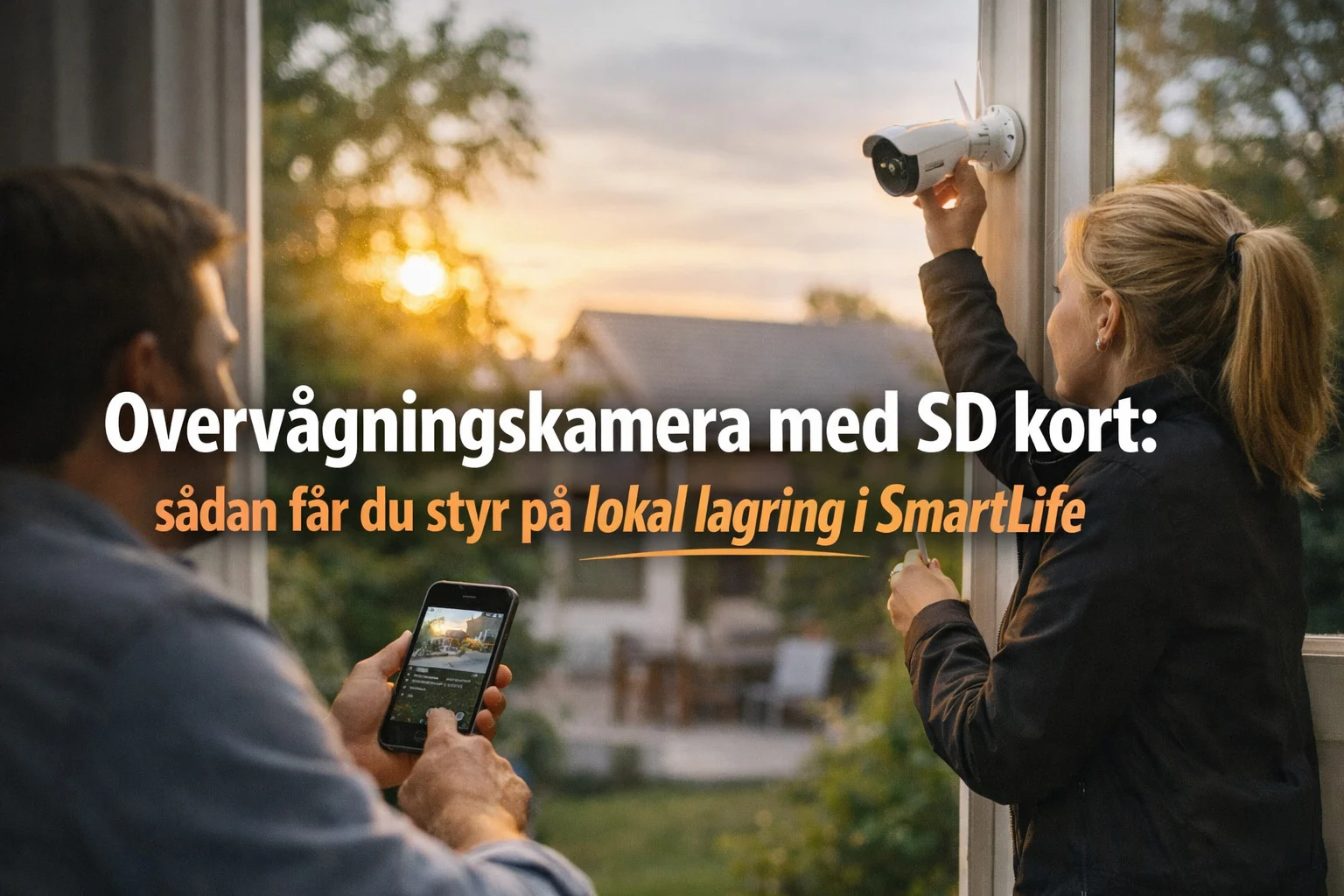 billedet viser overvågningskamera i privat hjem og omhandler overvågningskamera med SD kort