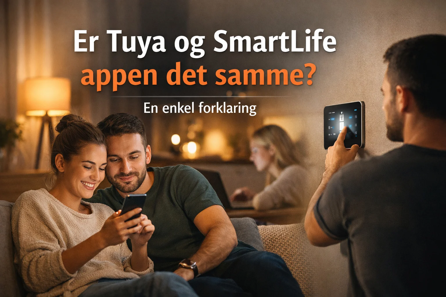 billedet omhandler smartphone apps "er tuya og smartlife appen det samme"
