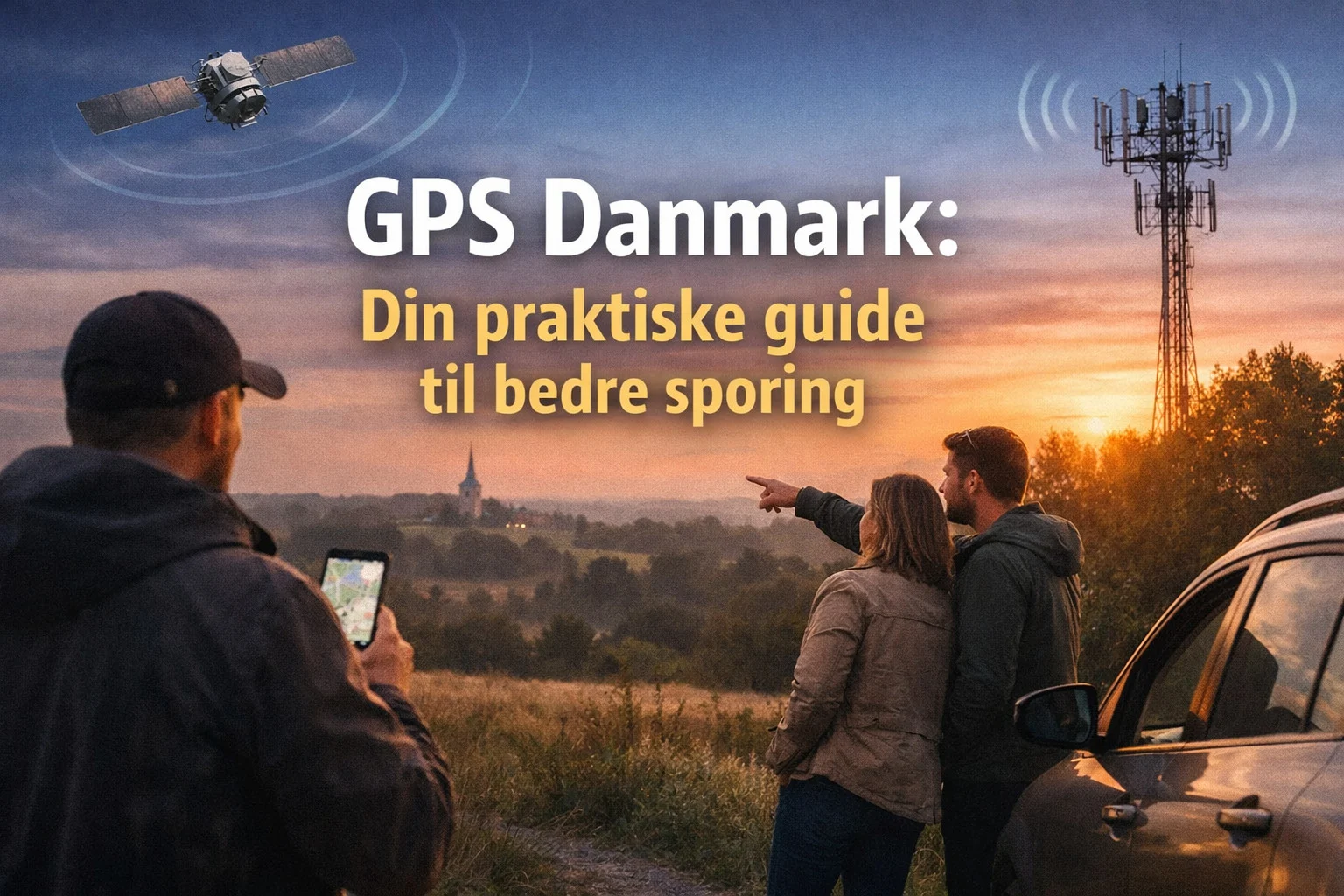 billedet viser folk der bruger gps danmark