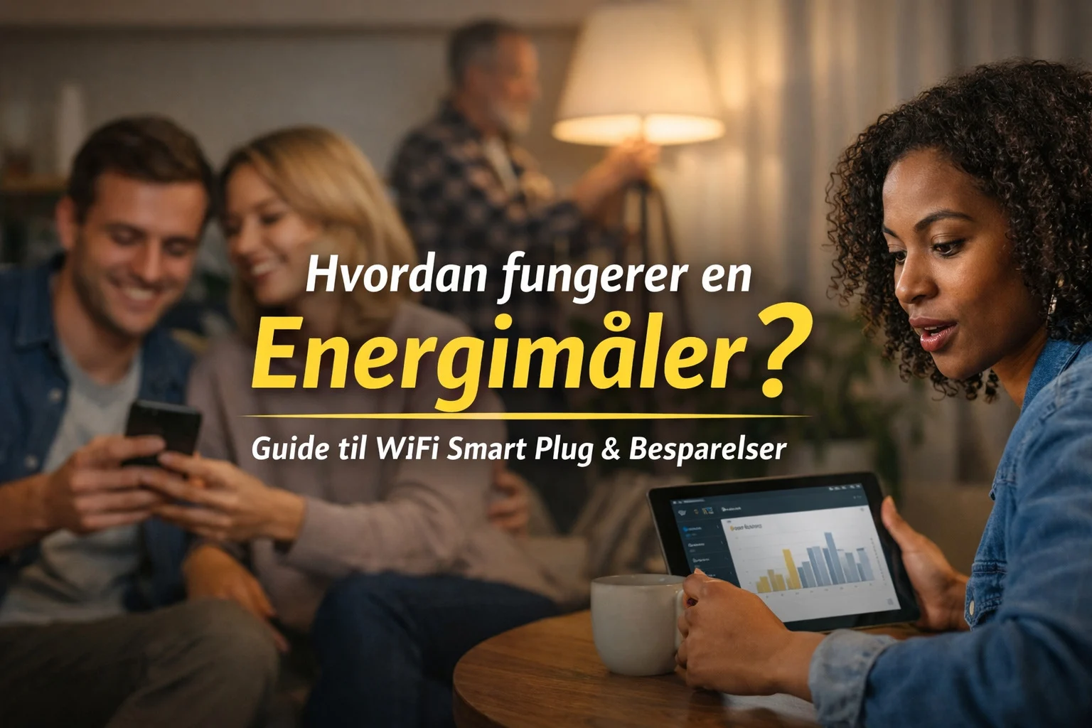 billedet illustrerer hvordan fungerer en energimåler