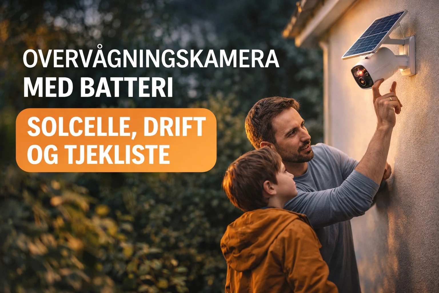 overvågningskamera med batteri