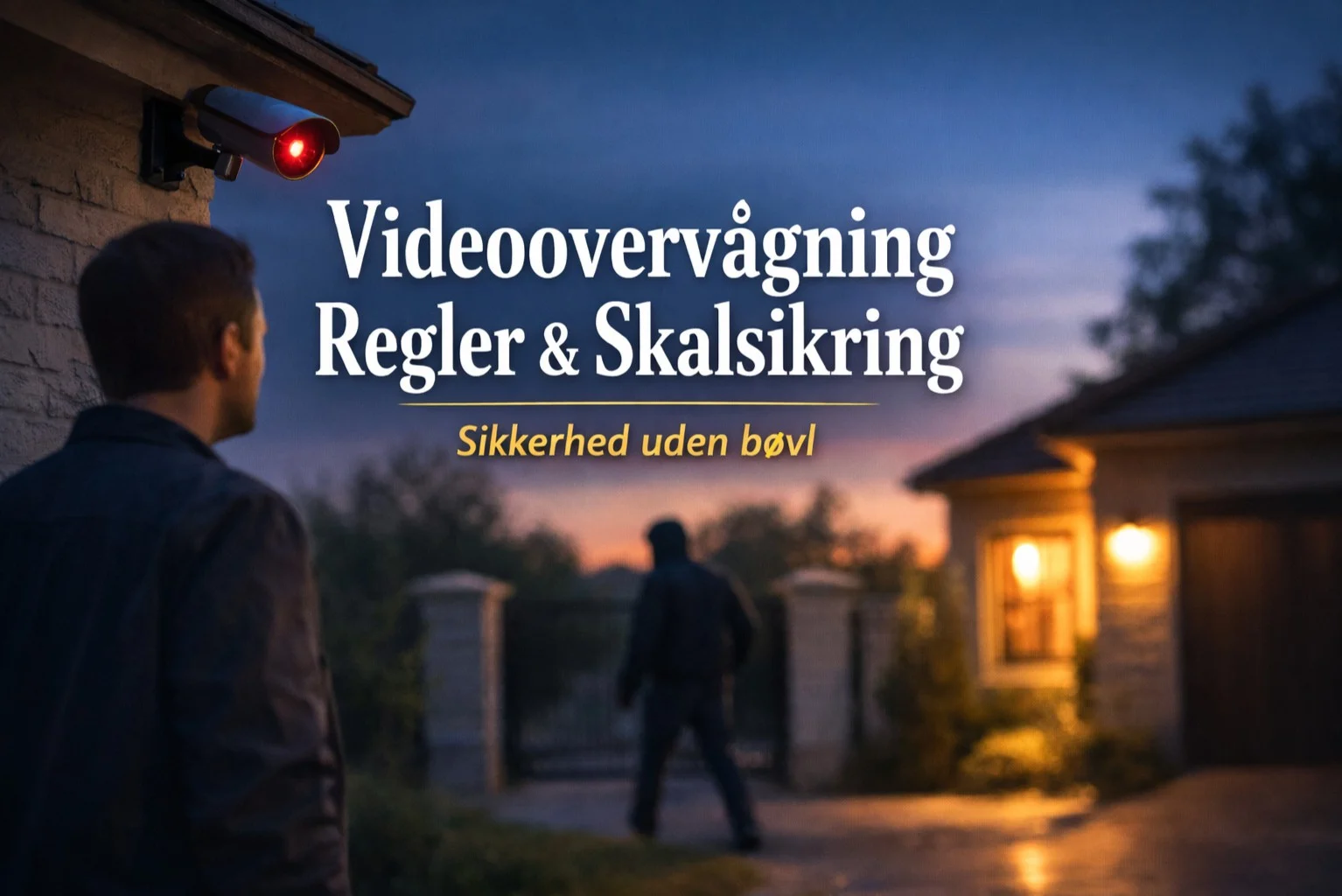 billedet viser overvågning i privat hjem og omhandler videoovervågning regler