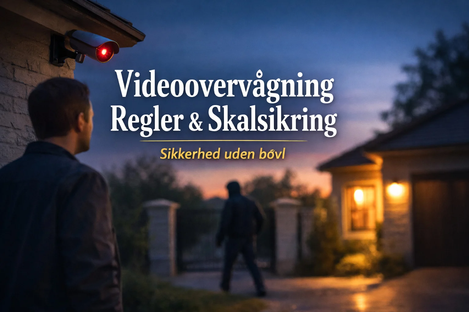 billedet viser overvågning i privat hjem og omhandler videoovervågning regler