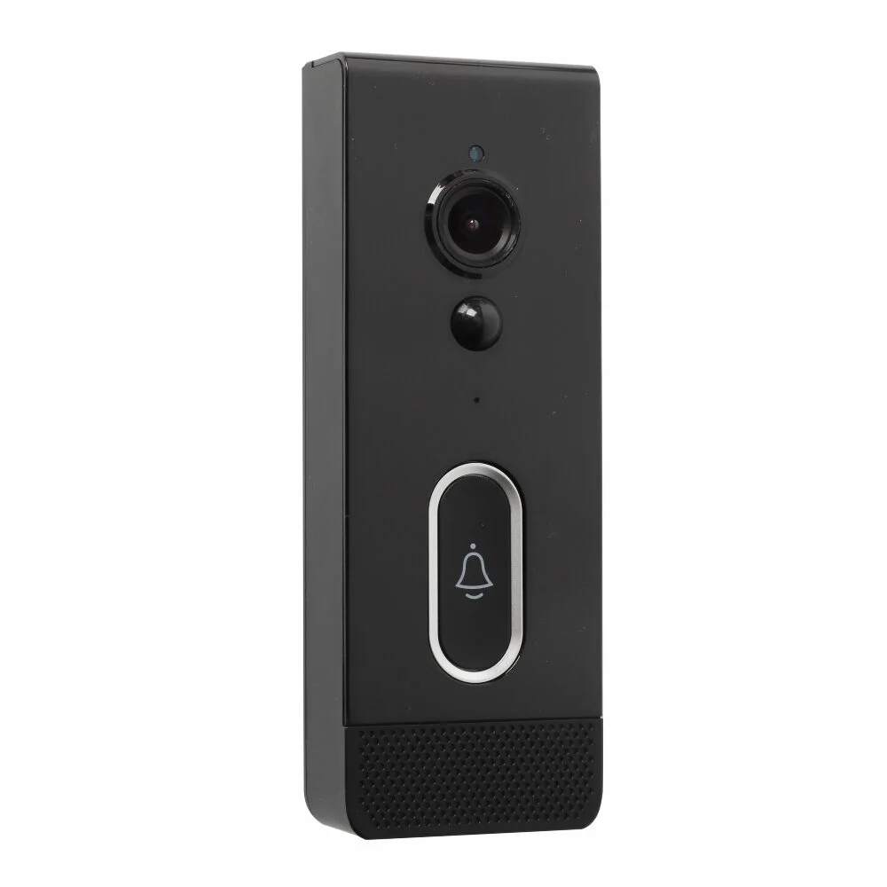 WiFi videodørklokke i sort