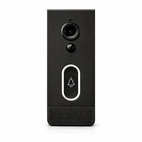 Sort videodørklokke med kamera