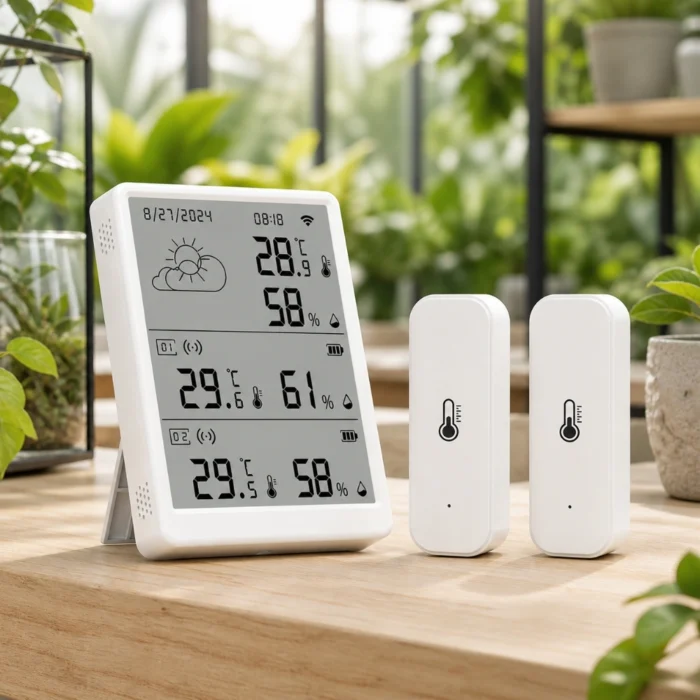WiFi termohygrometer med display og ur og sensorer - Billede 7