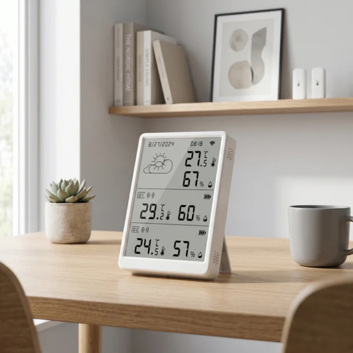 WiFi termohygrometer med display og ur og sensorer - Billede 6