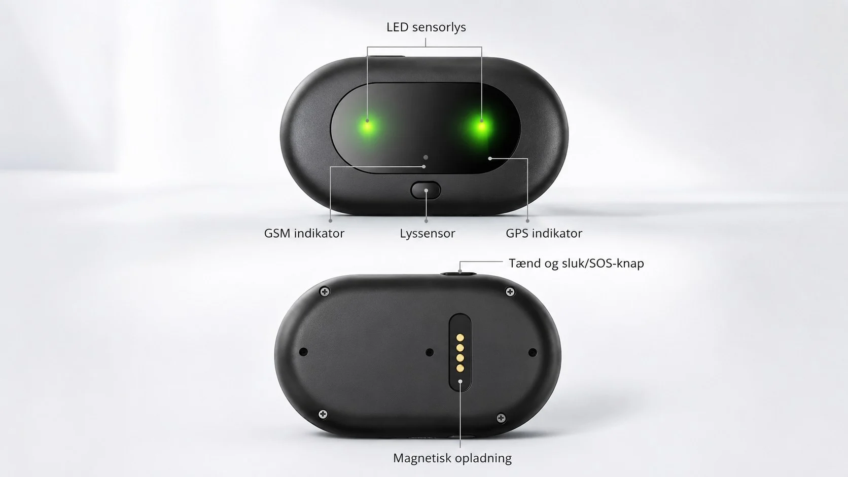 GPS tracker til hund med beskrivelser
