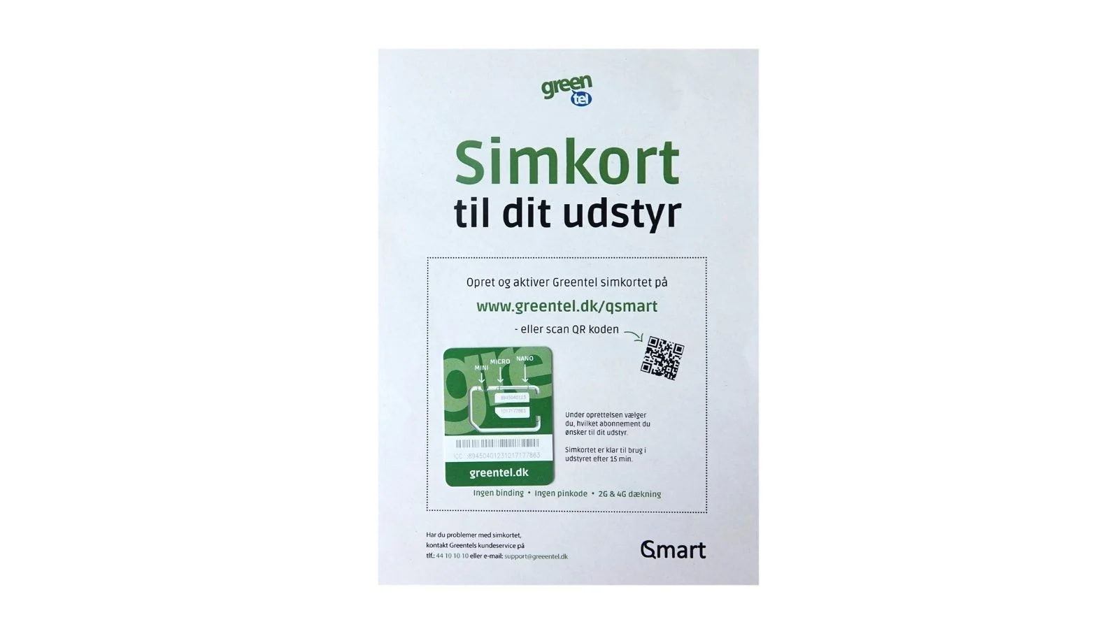 Greentel SIM-kort