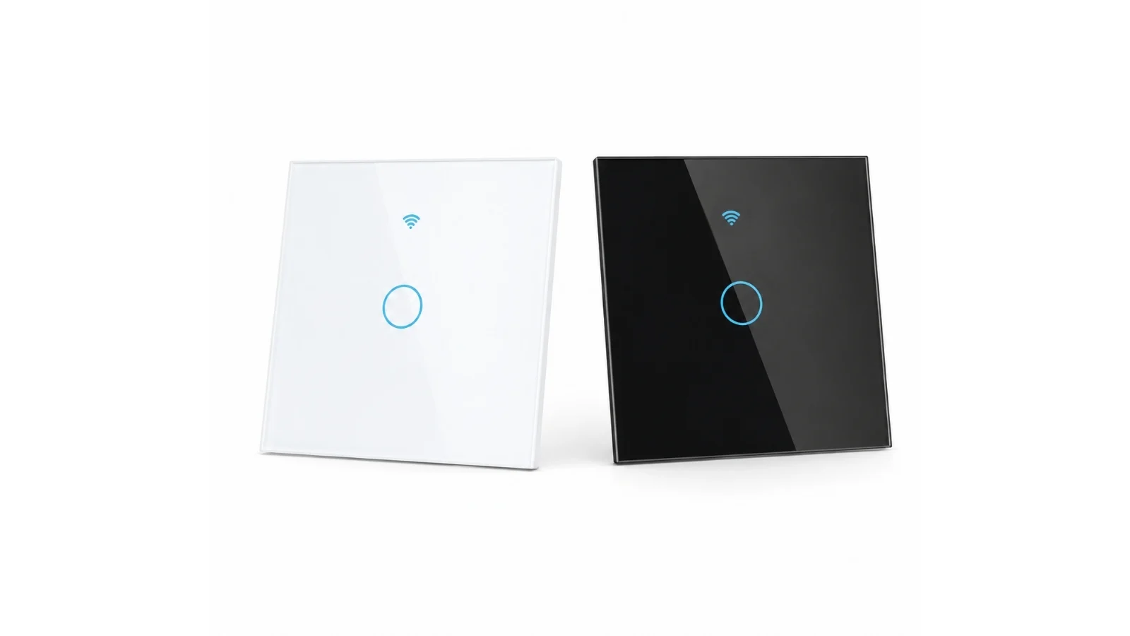 Smart WiFi lyskontakt med touch 1 zone begge farver wifi lyskontakt med touch 1 zone