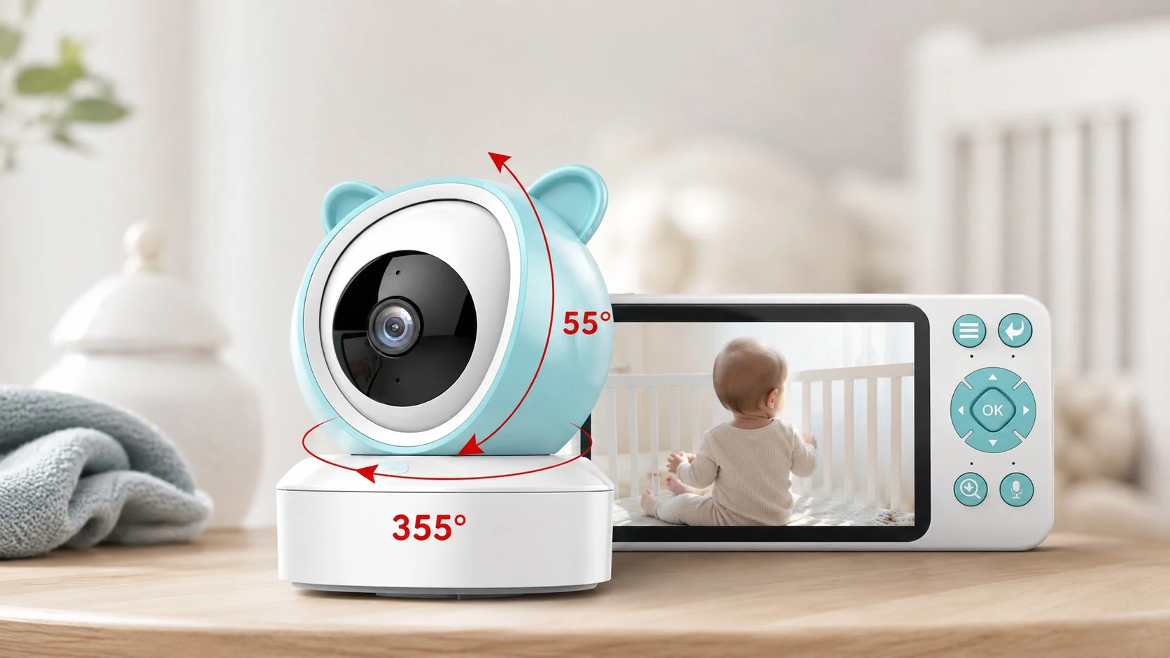 babyalarm med kamera ptz Babyalarm