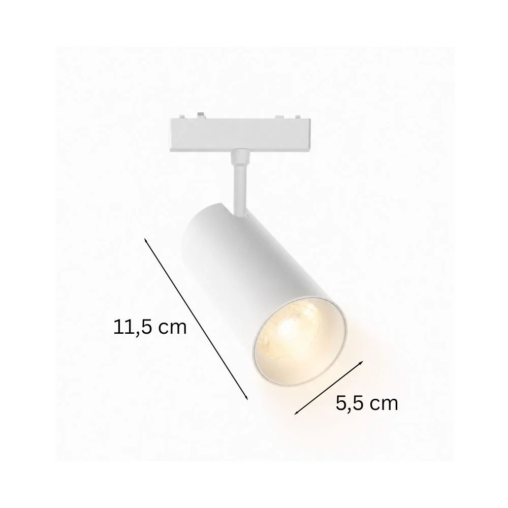 LED skinnespot med justerbar spredningsvinkel 18W mål 18W WiFi Zigbee LED spot med justerbar spredningsvinkel