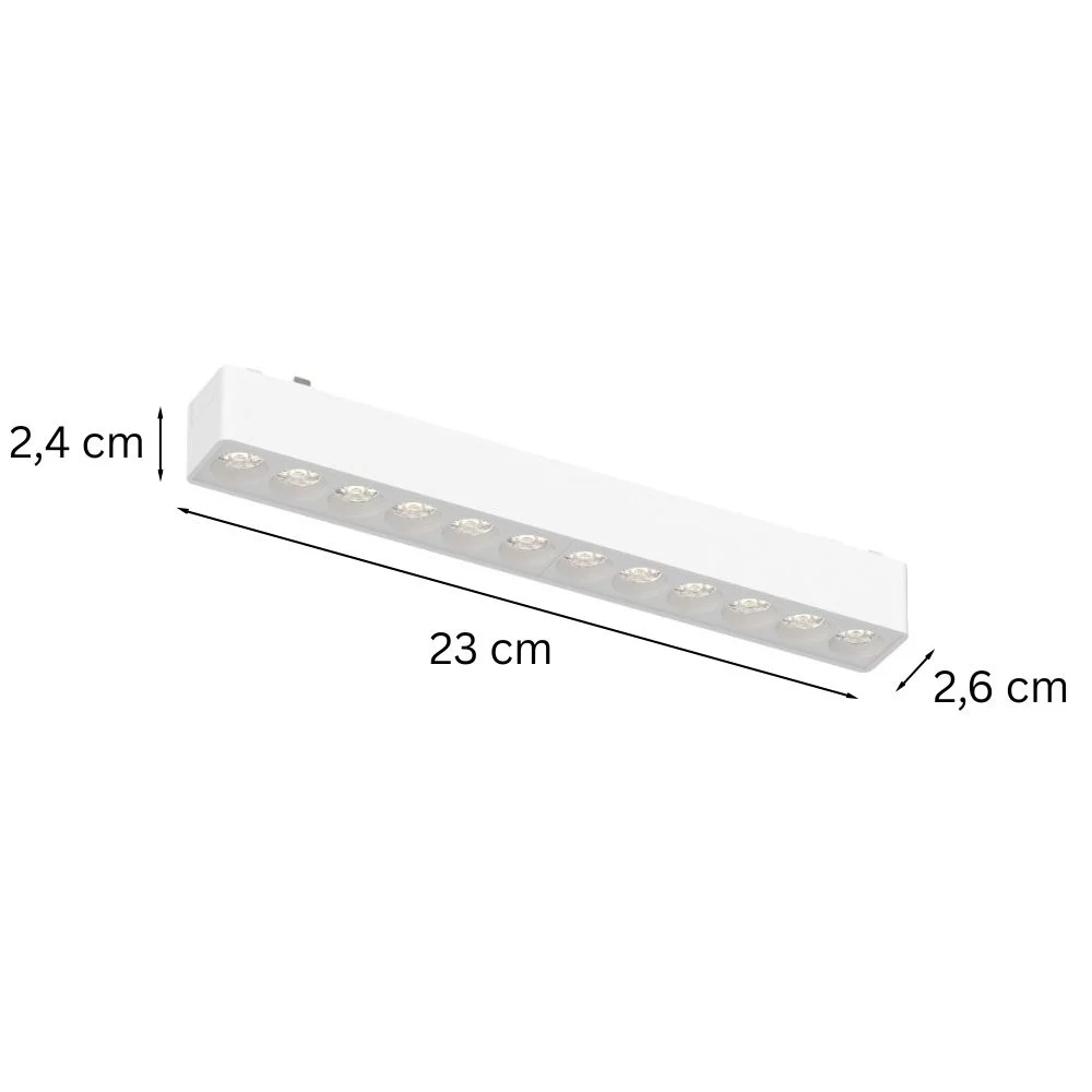 12W WiFi Zigbee LED spotmodul til lysskinne