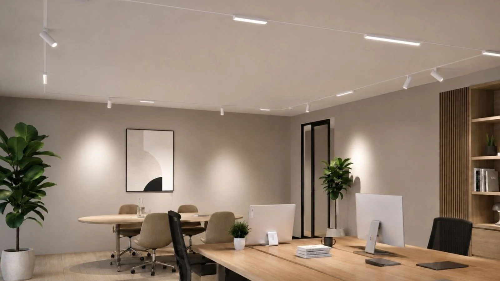 Lampemoduler og lysskinne monteret på kontor 5W WiFi Zigbee LED lampemodul til lysskinne