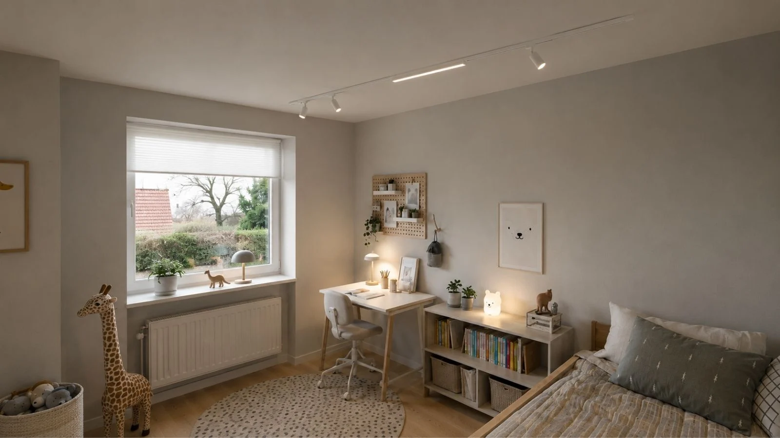 Lysskinne i børneværelse 18W WiFi Zigbee LED spot med justerbar spredningsvinkel
