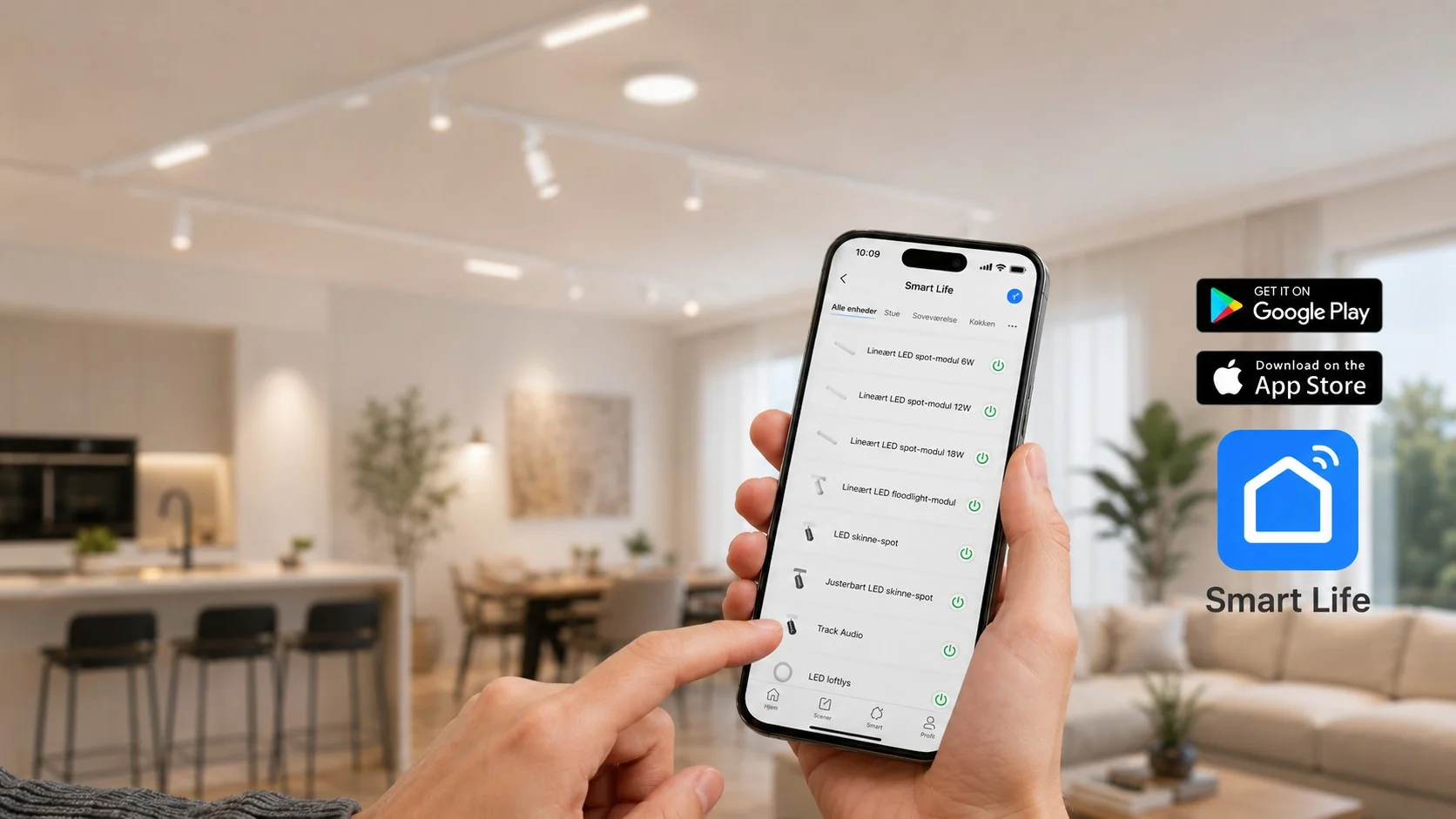 SmartLife 6W 48V WiFi Zigbee lineært LED-spotmodul til magnetskinne